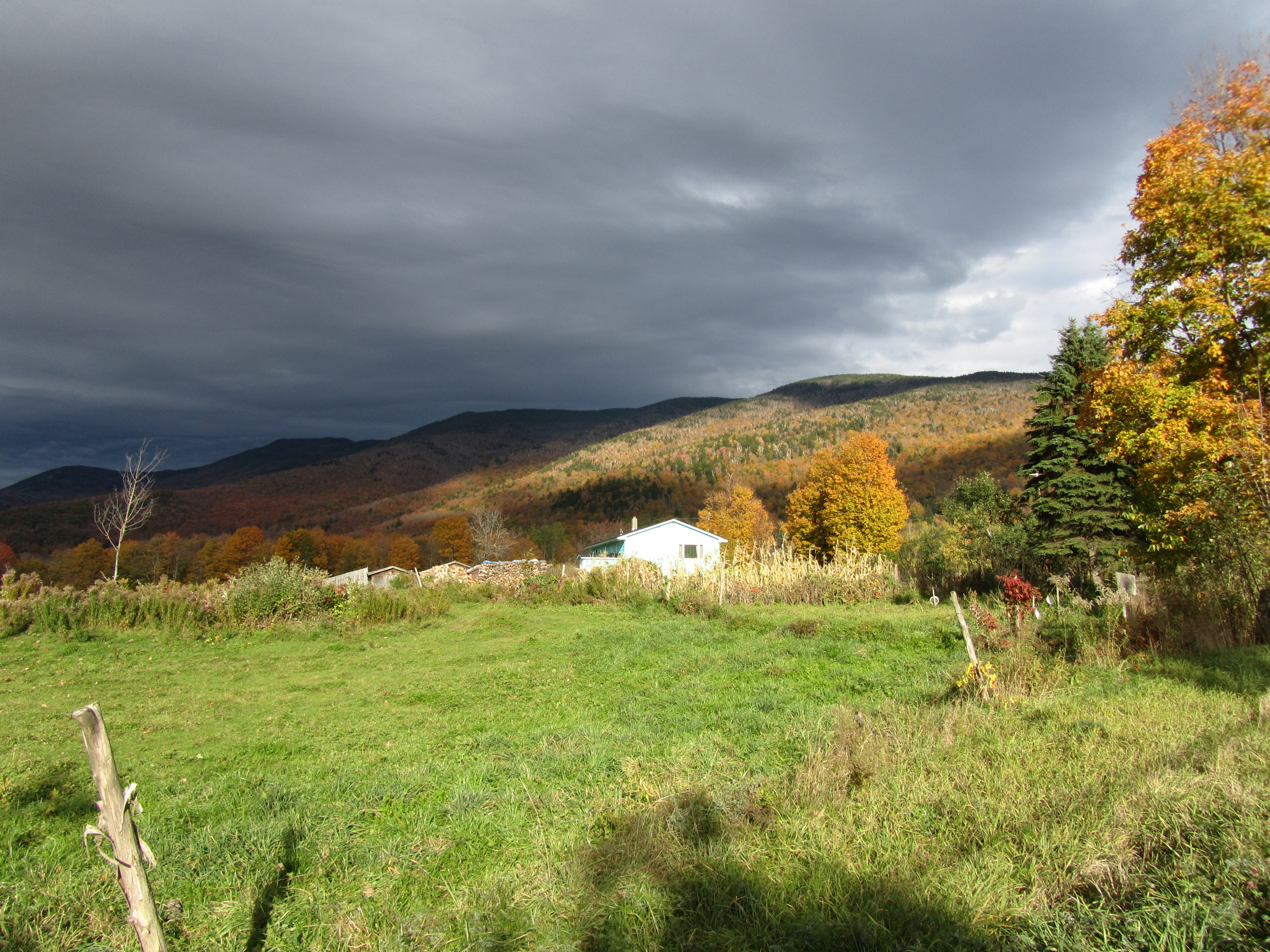 The approaching clouds