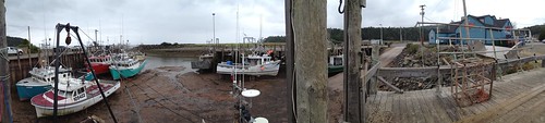 Bay of Fundy, not quite High Tide. Panorama