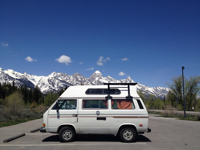 Sally at the Grand Tetons