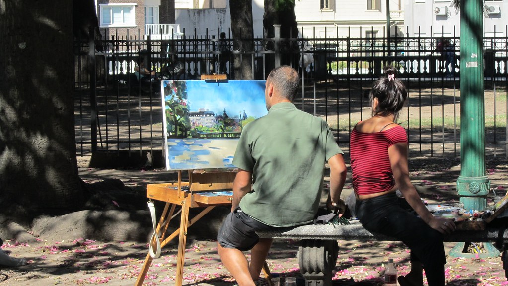 Painters in the park