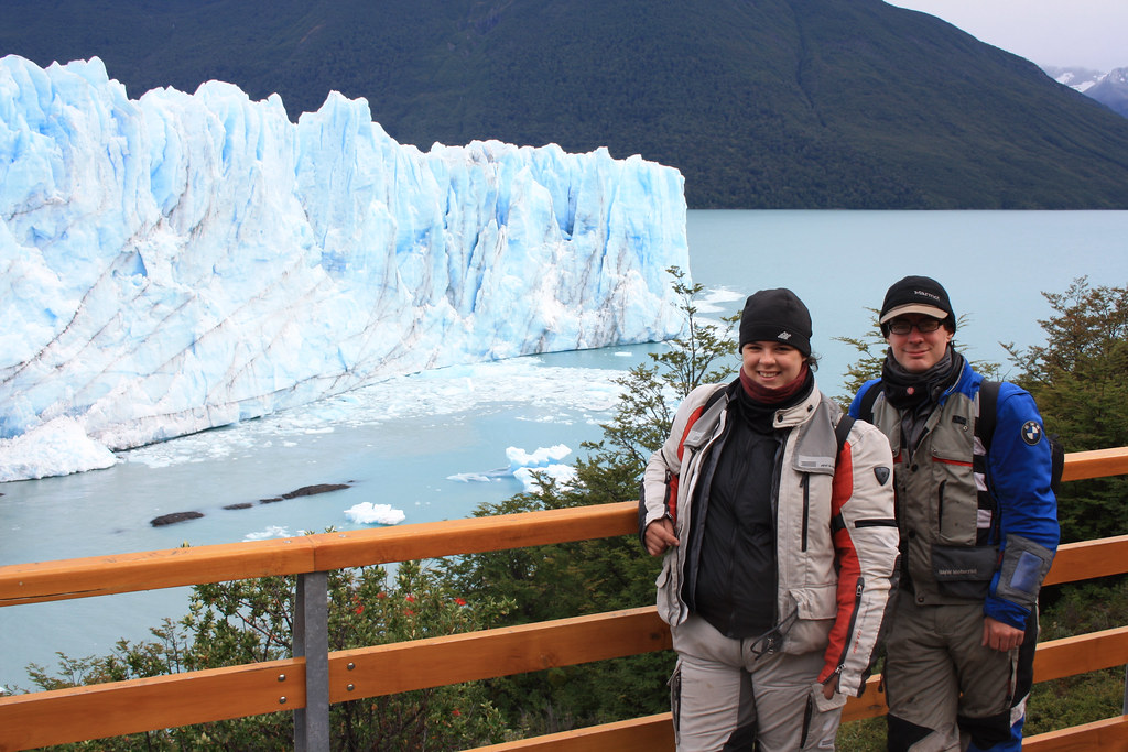 Dachary and Kay at Perito Moreno Glacier