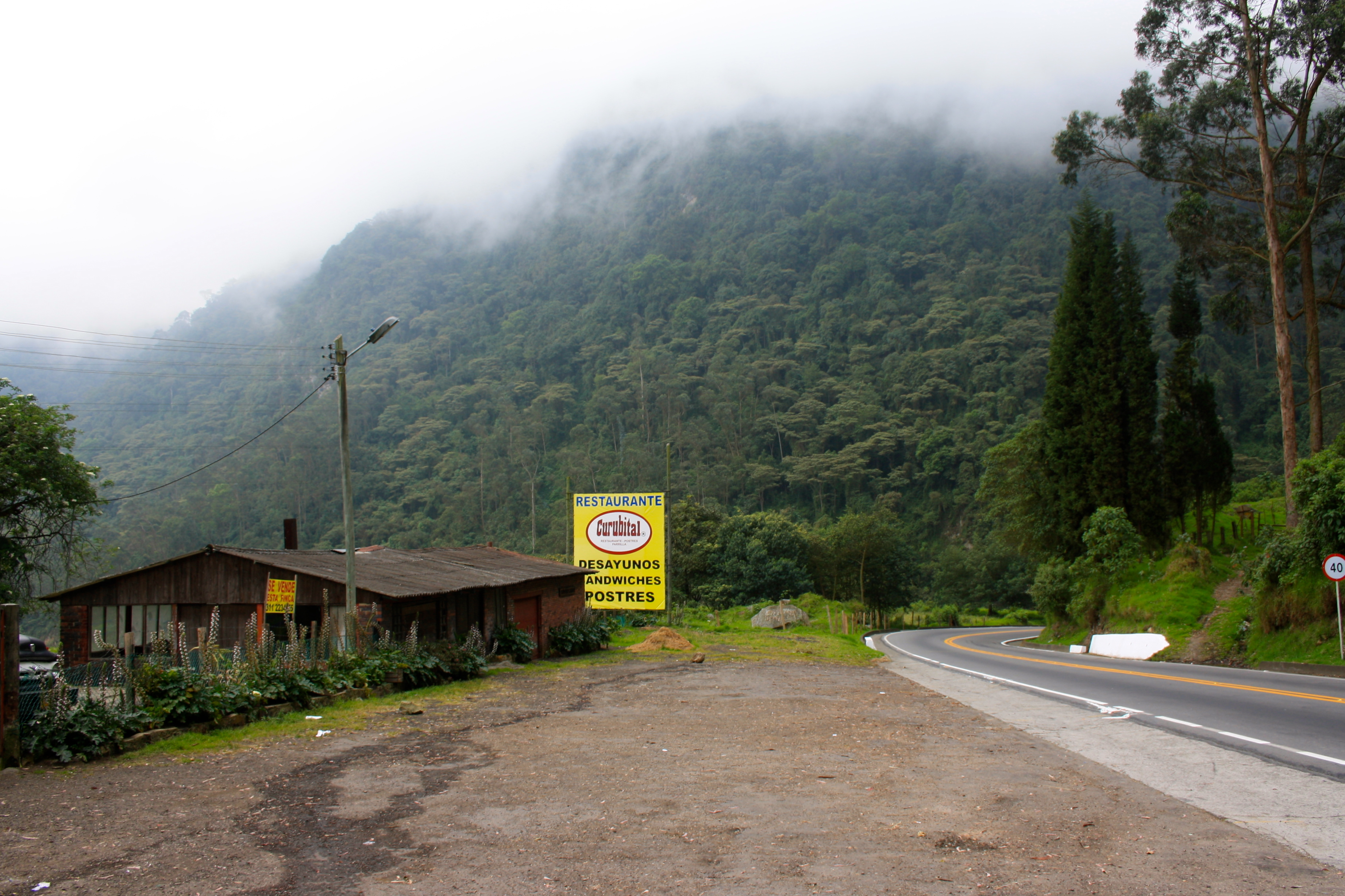 The road from Bogota