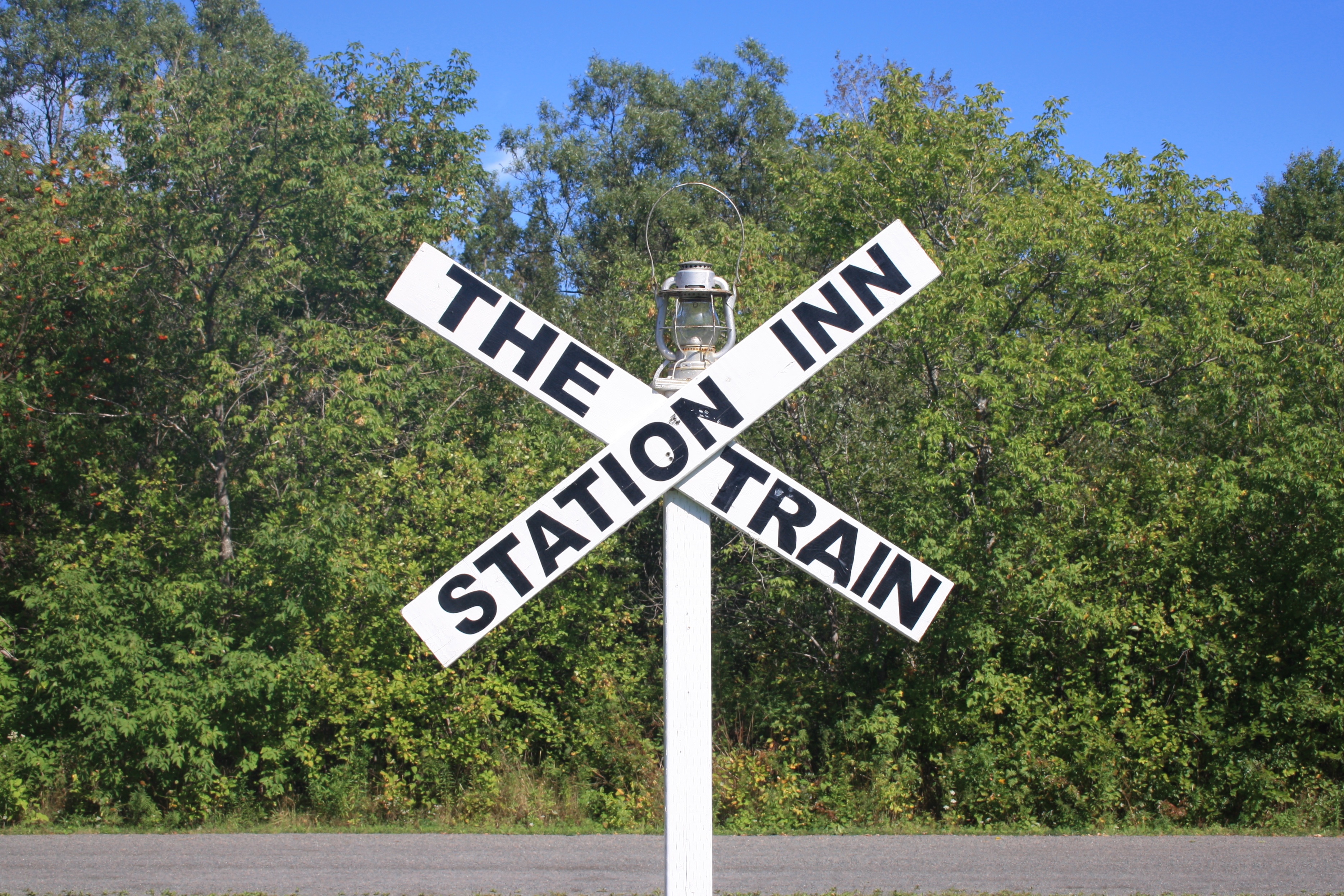The Train Station Inn sign