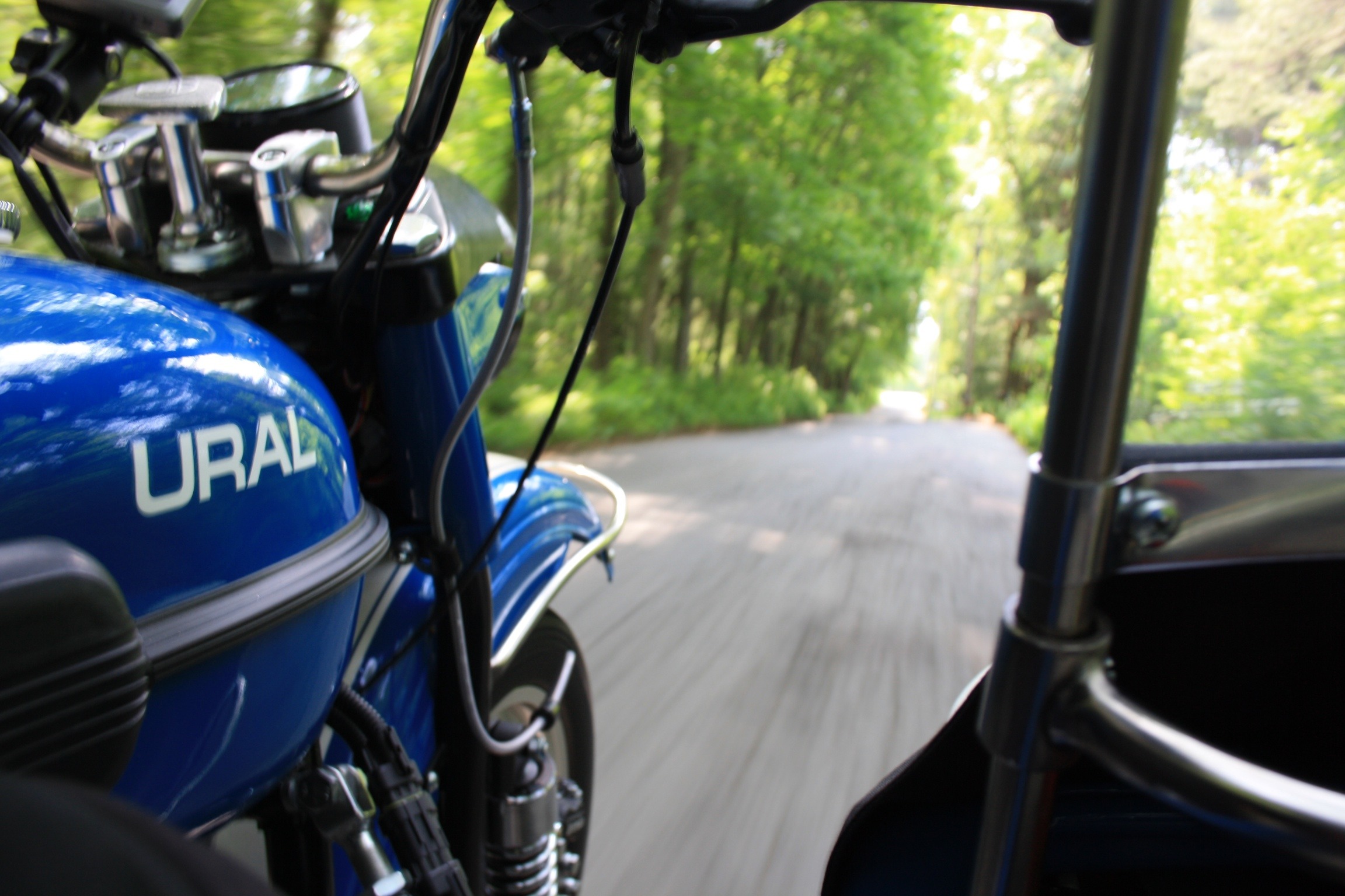 Ural from the sidecar